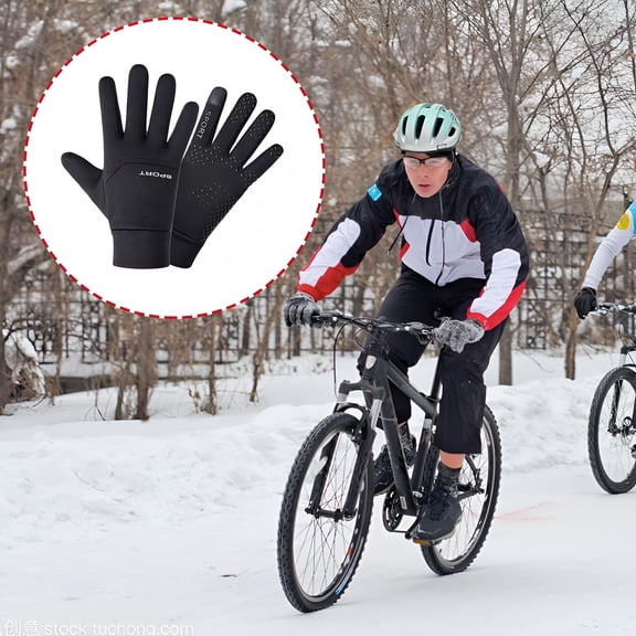 TELOLY 2Pcs Football Gloves Kids Boys Waterproof Thermal Grip Outfield Youth Football Gloves