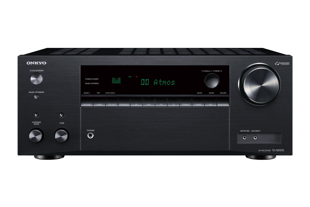 Photo 1 of Onkyo TX-NR595 Home Audio Smart Audio and Video Receiver, Sonos Compatible and Dolby Atmos Enabled, 4K Ultra HD and AirPlay 211473

