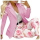 thumbnail image 2 of Chaquetas de traje para mujer Chaqueta con capucha de cuello alto para mujer Chaqueta de punto de manga larga con frente abierto Traje de chaqueta Fridja po4489, 2 of 9