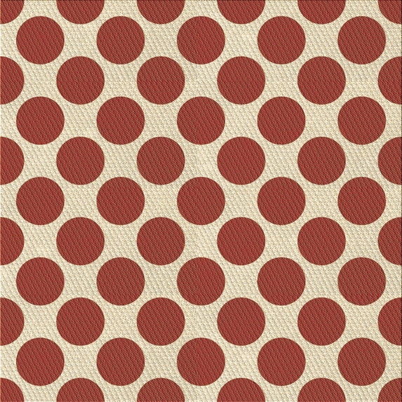 Ahgly Company Indoor Square Patterned Love Red Area Rugs, 6' Square