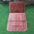 thumbnail image 3 of Guardoinrt Lightweight Folding Meditation Mat Graceful Prayer Rug for Home Decor Coffee Color 55 x 147cm, 3 of 6