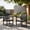 Black, variant on MUCHENGHY 5-Piece HDPE All-Weather Patio Dining Set w/ 4 Chairs and Umbrella Hole, Black