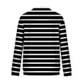 thumbnail image 4 of LNWUY (S-5XL) Big and Tall Men's Fashion Casual Striped Crewneck Long Sleeve Top T-Shirt Basic Pullover Loose tee Shirt Black XXXXXL, 4 of 5