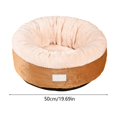 thumbnail image 3 of Pet Villa Cat Dog Bed Removable Cover Winter Warm Cozy Plush Nest for Cats Small Dogs Indoor Rest Sleeping Two Purpose Pet Supplies(M), 3 of 7