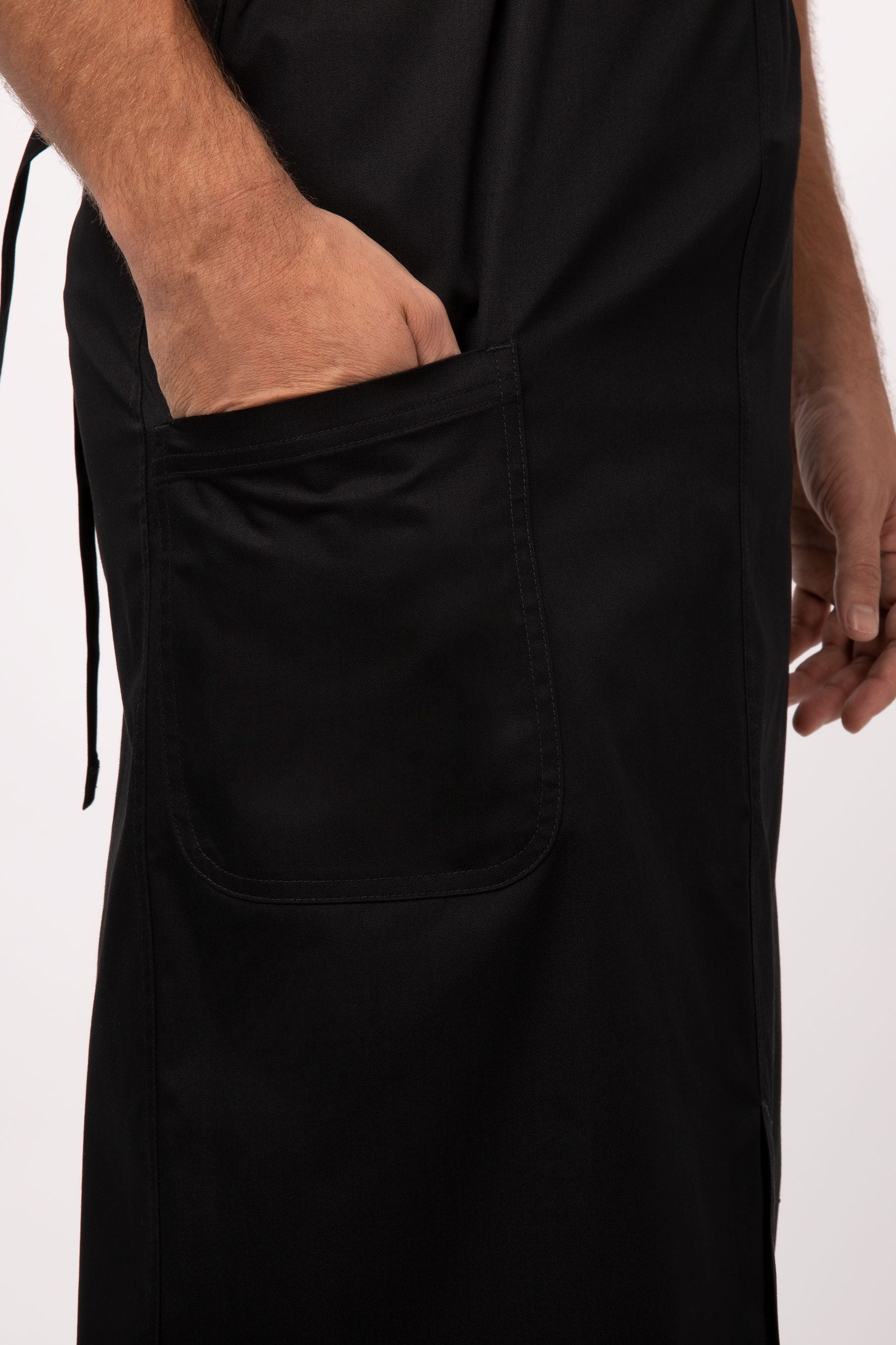 Chef Works Unisex Brio Chef's Bib Apron (ACN01BLK0)
