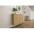 thumbnail image 5 of Nexera Slim Modern Wood Accent Cabinet with 2 Doors, Golden Maple, 5 of 6