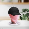 thumbnail image 6 of FITYLE Canvas Block Head Display Head (Height 25cm) Hat Display Stand and Hats Display Stand for Scarves Headwear Home Salon Pink Velvet, 6 of 10