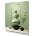 thumbnail image 2 of Designart "Spiritual Zen Stone in Green II" Spiritual Canvas Wall Art - Global Green Spiritual Stone Entryway Wall Art, 2 of 6