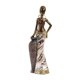 thumbnail image 4 of Estatua de dama tribal africana, adorno de resina, escultura de mesa, artesanías hechas a mano para Estilo C, 4 of 9