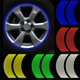 thumbnail image 3 of HW 16 Pzs Calcomanía De Rueda Tiras Reflectantes Cinta Adhesiva Para Motocicleta Llanta Coche, 3 of 4