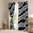 thumbnail image 3 of Homewish Black Grey Leopard Print Curtains Pack of 2 (42x84 Each) for Female, Fashion Lines Stripes Curtains Blackout, Modern Abstract Ombre Bedroom Curtains, Living Room Curtains Decor, 3 of 6