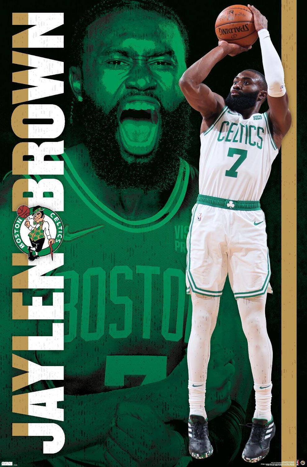 NBA Boston Celtics - Jaylen Brown 21 Wall Poster, 22.375" x 34"