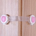 thumbnail image 4 of tooloflife Safety Lock Latches with Adhesive Tape for Refrigerators Trashes Toilet Seats Freezer Door Plastic, 4 of 5