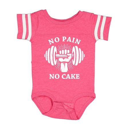 

Inktastic No Pain No Cake Gift Baby Boy or Baby Girl Bodysuit