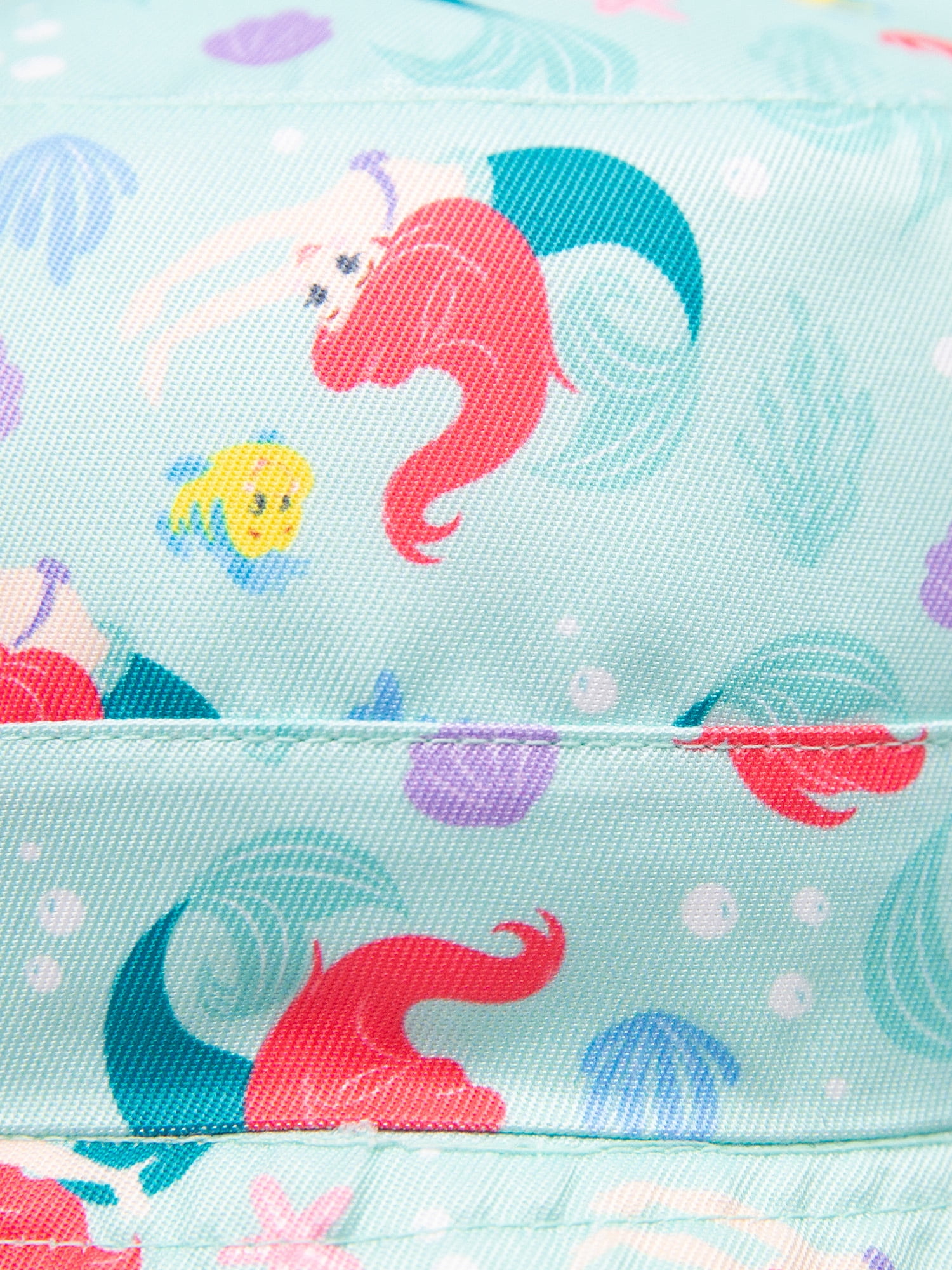 Toddler Girls Little Mermaid Reversible Bucket Style Hat