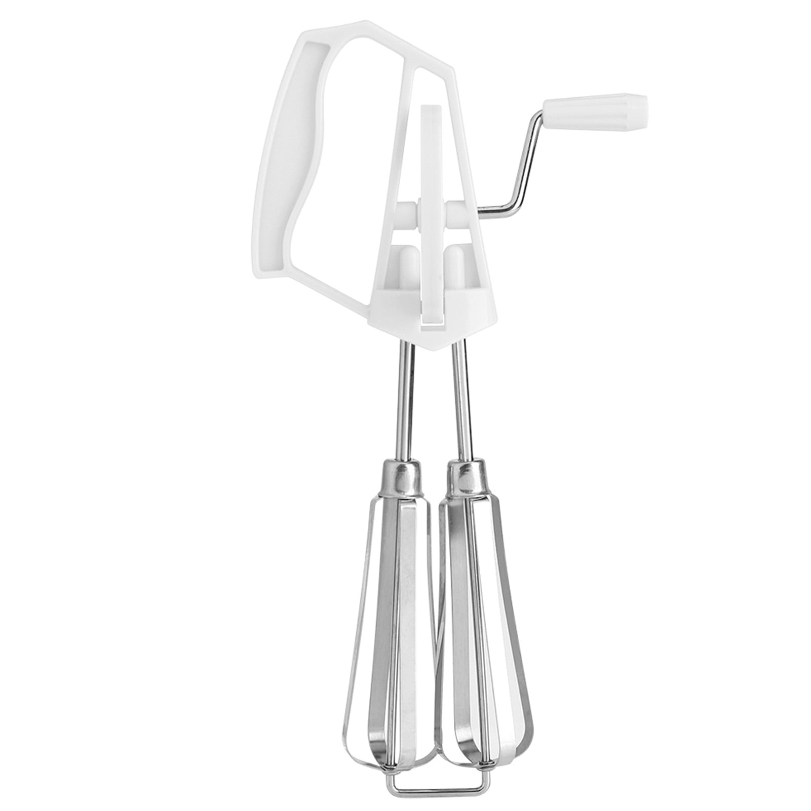  Stainless Steel Easy Operation High Efficiency Hand Crank Manual Hand  Mixer For Cooking White,Orange