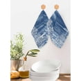thumbnail image 2 of Blue Coastal Kitchen Dish Towels for Drying Dishes Set of 2, Summer Ocean Sea Waves Starfish Corals Waffle Weave Microfiber Hand Tea Bathroom Towels Quick Dry & Absorbent Towel 12x12, 2 of 7