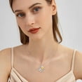thumbnail image 3 of Sunflower Necklace for Women 925 Sterling Silver You Are My Sunshine Necklaces Heart Pendant Jewelry for Women Mom Birthday Christmas Gift (Sunflower Hummingbird), 3 of 5