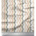 thumbnail image 1 of Soimoi Poly Georgette Fabric Waves Artistic Printed Fabric 1 Yard 42 Inch Wide, 1 of 3
