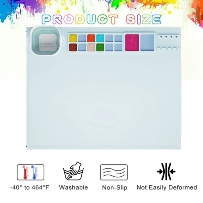  Silicone Craft Mat, Silicone Painting Mat, 20x16