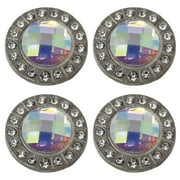 Set of 4 Conchos Western Saddle Tack Clear Co384
