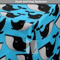 thumbnail image 4 of Animal Dog Crate Cover, Cartoon Illustration of Whales Underwater Creature Continuous, Easy to Use Pet Kennel Cover Small Dogs Puppies Kittens, 7 Sizes, Sky Blue Charcoal Grey, by Ambesonne, 4 of 6