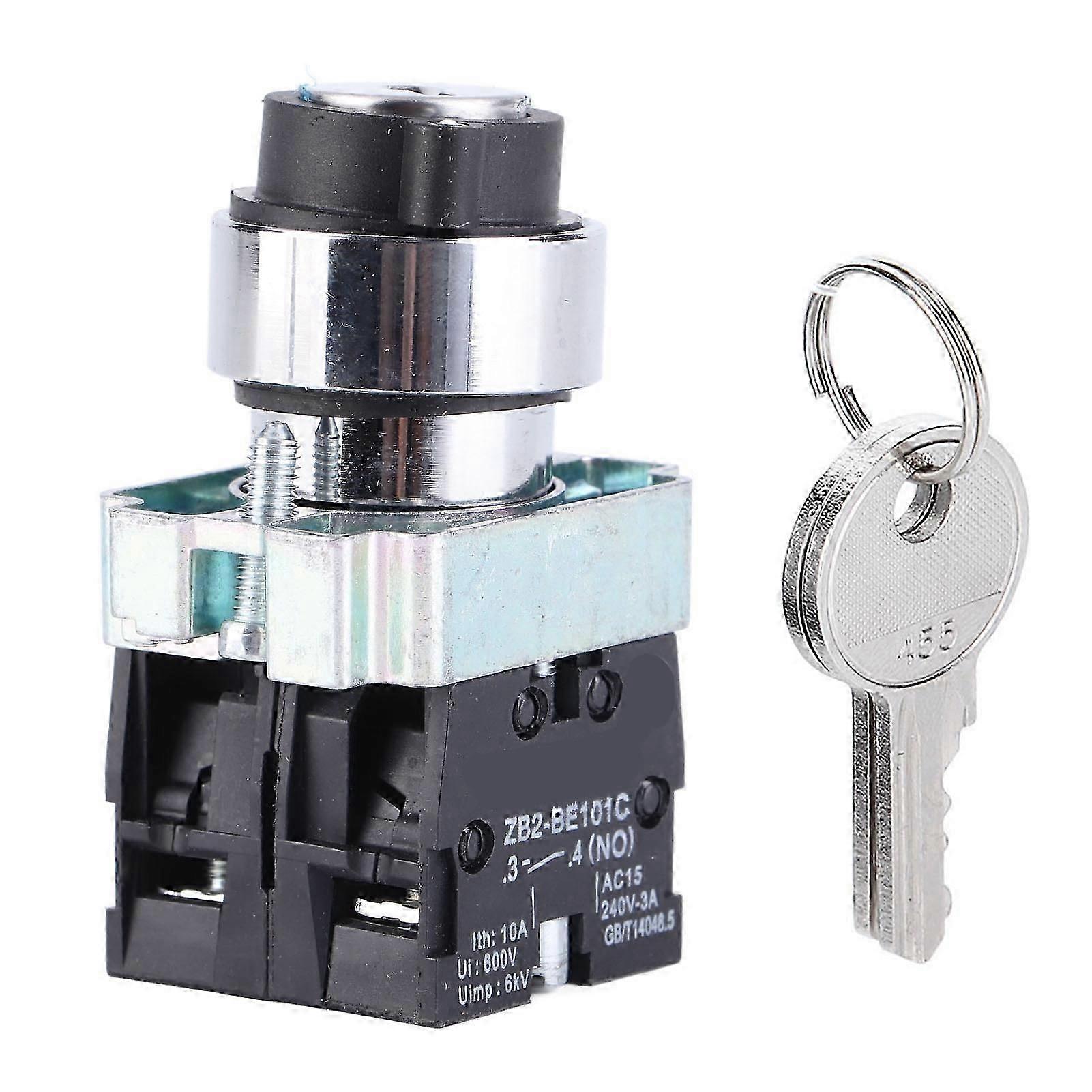 2 Position Key Switch SelfReset Power Lock Conversion Rotation Locking ...
