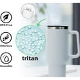 thumbnail image 4 of Straw for Stanley 40 oz Cup, Replacement Straw Compatible with Stanley Quencher Flowstate Tumbler Straws, 10 Reusable Straws with 1 Cleaning Brush, Tritan, Clear, 4 of 6