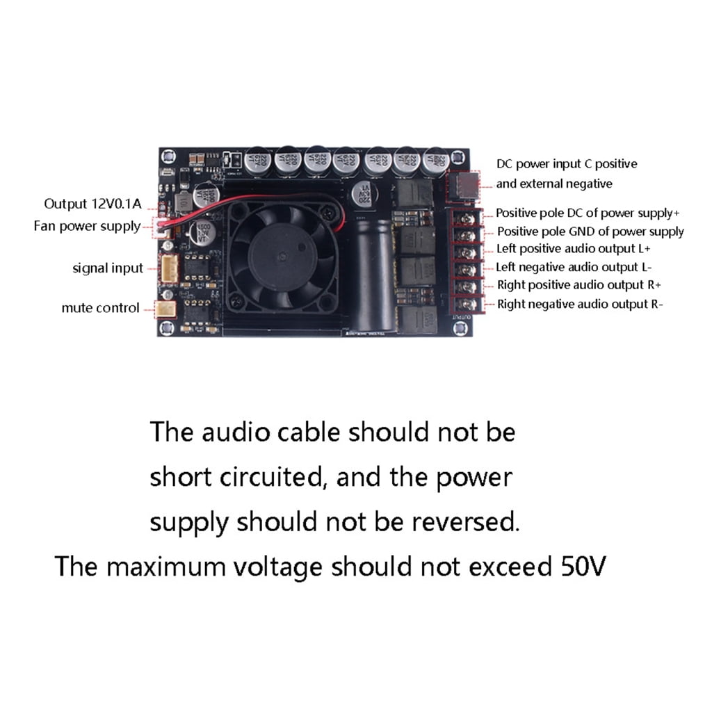TPA3255 HIFI Digital Amplifiers Module 300Wx2 Efficiency Class D Digital Amplifiers for Sound