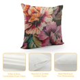 thumbnail image 4 of Pratyus Flowers Modern Rustic Decorative Pillow Case with Zipper Closure Home Decor 1PC 20x20in, 4 of 5