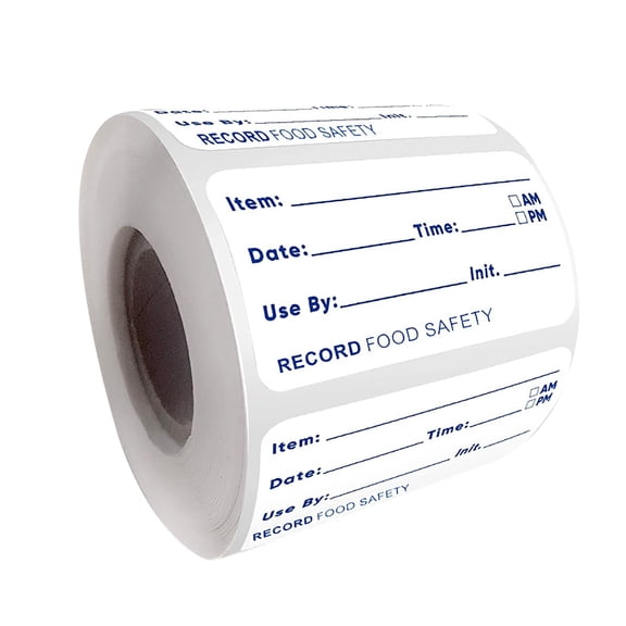 Food Labels Sticker Roll 500 Count 2.5X5.0Cm Dissolvable Expiration Date Stickers For Fridge