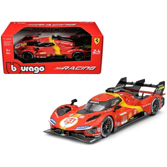 Ferrari 499P #51 "Ferrari AF Corse" Winner "24 Hours of Le Mans" (2023) "Racing" Series 1/24 Diecast Model Car by Bburago