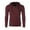606TMH Maroon, variant on ZIMEGO Men's Long Sleeve Vintage Thermal Hoodie - Modern Fit Pullover Hooded Henley Shirts