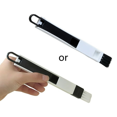 

2 In 1 Polished Window Track Cleaning Brush Keyboard Nook Cranny Dust Shovel TAL