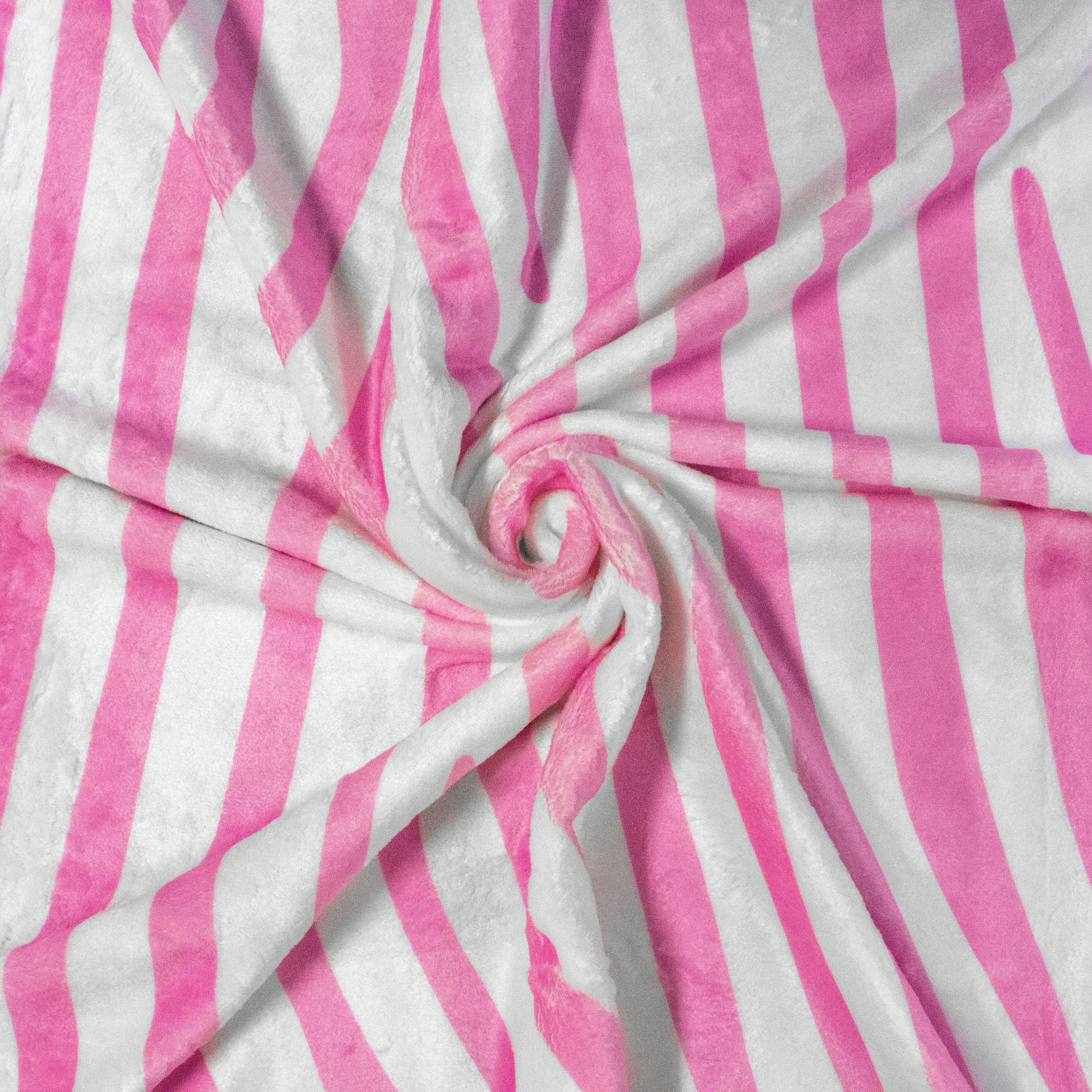 Everything Comfy Zebra Print Decorative Throw Blanket, 42" X 60", Pink/White