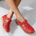 thumbnail image 3 of Mepaouo Women's Slip on Shoes Casual Walking Flats Arch Support Orthopedic Summer Loafers Red 7.5, 3 of 8