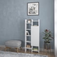 thumbnail image 3 of Ada Home Decor Mandell Multiple Tier Bookcase, White, 3 of 7