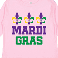 thumbnail image 4 of Inktastic Mardi Gras Fleur De Lis Trio Boys or Girls Long Sleeve Toddler T-Shirt, 4 of 5