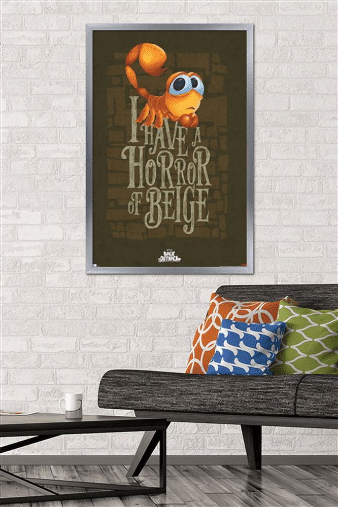 Netflix Back to the Outback - Horror of Beige Wall Poster, 22.375" x 34", Framed