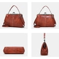 thumbnail image 5 of 2026 New Elegant Waterproof Women Leather Kiss-Lock Tote Handbag, Vintage Crossbody Purse for Daily Use, Work, Travel and Casual Outings, 5 of 7