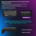 TIMOVO Wireless Keyboard for PS5 Edge Dualsense Controller with RGB