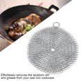 thumbnail image 1 of WALFRONT Stainless Steel Chainmail Scrubber Rust Proof Scraper Cleaner for Cast Iron Pan Pot Cookware, Pot Scraper, Cast Iron Scrubber, 1 of 8