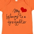 thumbnail image 4 of Inktastic My Heart Belongs Firefighter Girls Baby Bodysuit, 4 of 5
