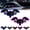 2PCS-C, variant on Solar Powered Bat Night Car Light Cool Glow Projection for Vehicles, Wireless RGB Bat Shape Cool Glow Projection with Smart Sensor, for Truck Car SUV