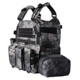 thumbnail image 2 of Molle Wistcoat Gear Vest Nylon Ajustable para El Deporte Campamento, 2 of 9