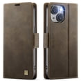 thumbnail image 2 of YEYKX for iPhone 13 Funda para Teléfono con Billetera Magnética de 6,1 Pulgadas, Funda Protectora de Cuero con Función de Tarjetero, Funda con Tapa a Prueba de Golpes, Marrón, 2 of 10