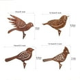 thumbnail image 3 of 4 Pack Metal Birds Garden Decorations, Rustic Silhouette Simulation Bird Figurines With Intricate Cut-Out Designs, Outdoor Patio Yard Ornaments For Home Garden Rustic Style Decor, 3 of 7
