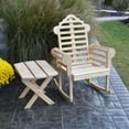 thumbnail image 3 of A &amp; L Furniture Yellow Pine Folding Oval End Table, 3 of 6