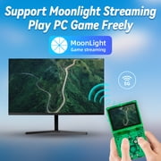 RG35XXSP Handheld Game Console,3.5Screen,3300mAh Battery,5G WiFi Bluetooth HD and TV Output Green