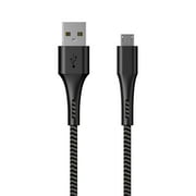 Walmart 6 feet USB-a to Micro Charging and Data W/ Kevlar Cable for mobile phone, Black